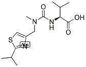 N-[[N-METHYL-N-[(2-ISOPROPYL)-4-THIAZOLYL]METHYL]AMINO]CARBONYL-L-VALINE CARBOXYLIC ACID Struktur