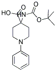 4-(TERT-BUTOXYCARBONYLAMINO)-1-PHENYLPIPERIDINE-4-CARBOXYLIC ACID Struktur