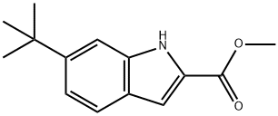 6-TERT-BUTYL-1H-INDOLE-2-CARBOXYLIC ACID METHYL ESTER Struktur