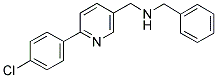 N-BENZYL-1-[6-(4-CHLOROPHENYL)PYRIDIN-3-YL]METHANAMINE Struktur