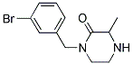 1-(3-BROMOBENZYL)-3-METHYLPIPERAZIN-2-ONE Struktur