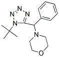 4-[(1-TERT-BUTYL-1H-TETRAZOL-5-YL)(PHENYL)METHYL]MORPHOLINE Struktur