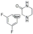 (R)-3-(3,5-DIFLUORO-PHENYL)-PIPERAZIN-2-ONE Struktur