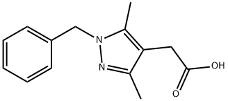 (1-BENZYL-3,5-DIMETHYL-1H-PYRAZOL-4-YL)-ACETIC ACID Struktur