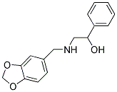 2-((1,3-BENZODIOXOL-5-YLMETHYL)AMINO)-1-PHENYLETHANOL Struktur