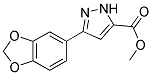 5-BENZO[1,3]DIOXOL-5-YL-2H-PYRAZOLE-3-CARBOXYLIC ACID METHYL ESTER Struktur