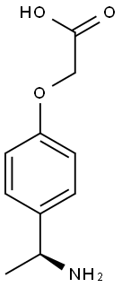 (S)-2-(4-(1-AMINOETHYL)PHENOXY)ACETIC ACID Struktur