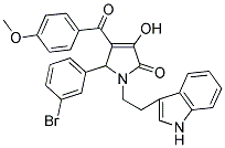 1-(2-(1H-INDOL-3-YL)ETHYL)-5-(3-BROMOPHENYL)-3-HYDROXY-4-(4-METHOXYBENZOYL)-1H-PYRROL-2(5H)-ONE Struktur