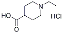 1-ETHYLPIPERIDINE-4-CARBOXYLIC ACIDHYDROCHLORIDE Struktur