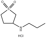 N-(1,1-DIOXIDOTETRAHYDROTHIEN-3-YL)-N-PROPYLAMINE HYDROCHLORIDE Struktur