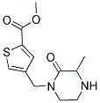 METHYL 4-[(3-METHYL-2-OXOPIPERAZIN-1-YL)METHYL]THIOPHENE-2-CARBOXYLATE Struktur