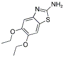 5,6-DIETHOXY-1,3-BENZOTHIAZOL-2-AMINE Struktur