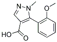 1-METHYL-5-(2-METHOXYPHENYL)PYRAZOLE-4-CARBOXYLIC ACID Struktur