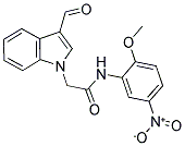 2-(3-FORMYL-INDOL-1-YL)-N-(2-METHOXY-5-NITRO-PHENYL)-ACETAMIDE Struktur