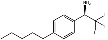 (1R)-2,2,2-TRIFLUORO-1-(4-PENTYLPHENYL)ETHYLAMINE Struktur