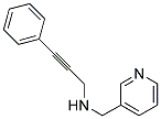 3-PHENYL-N-(PYRIDIN-3-YLMETHYL)PROP-2-YN-1-AMINE Struktur