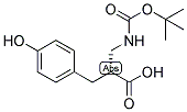 (R)-2-(TERT-BUTOXYCARBONYLAMINO-METHYL)-3-(4-HYDROXY-PHENYL)-PROPIONIC ACID Struktur