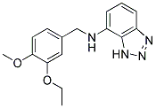 N-[(3-ETHOXY-4-METHOXYPHENYL)METHYL]-1H-1,2,3-BENZOTRIAZOL-7-AMINE Struktur