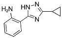 2-(3-CYCLOPROPYL-1H-1,2,4-TRIAZOL-5-YL)ANILINE Struktur