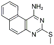 1-AMINO-3-METHYLTHIOBENZO[F]QUINAZOLINE Struktur