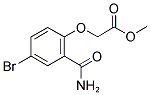 METHYL (4-BROMO-2-CARBAMOYL-PHENOXY)ACETATE Struktur