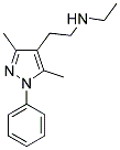 N-[2-(3,5-DIMETHYL-1-PHENYL-1H-PYRAZOL-4-YL)ETHYL]-N-ETHYLAMINE Struktur