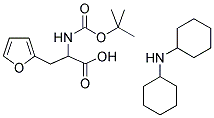 BOC-3-(2-FURYL)-DL-ALANINE DICYCLOHEXYLAMINE SALT Struktur