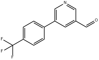 5-(4-TRIFLUOROMETHYLPHENYL)PYRIDINE-3-CARBALDEHYDE Struktur