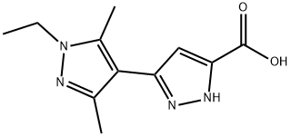 1'-ETHYL-3',5'-DIMETHYL-1H,1'H-[3,4']BIPYRAZOLYL-5-CARBOXYLIC ACID Struktur