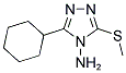 3-CYCLOHEXYL-5-(METHYLSULFANYL)-4H-1,2,4-TRIAZOL-4-AMINE Struktur