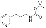 3-T-BUTYLOXYCARBONYL-AMINOPROPYL-PYRIDINE Struktur