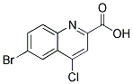 6-BROMO-4-CHLOROQUINOLINE-2-CARBOXYLIC ACID Struktur