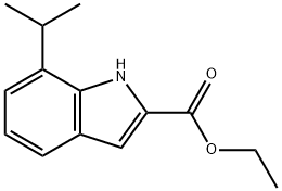 7-ISOPROPYL-1H-INDOLE-2-CARBOXYLIC ACID ETHYL ESTER Struktur