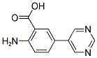 2-AMINO-5-PYRIMIDIN-5-YL-BENZOIC ACID Struktur