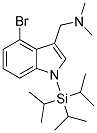 4-BROMO-N-TRIISOPROPYLSILYLGRAMINE Struktur