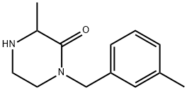 3-METHYL-1-(3-METHYLBENZYL)-PIPERAZIN-2-ONE Struktur