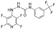 2-(2,3,5,6-TETRAFLUOROPYRIDIN-4-YL)-N-[3-(TRIFLUOROMETHYL)PHENYL]HYDRAZINECARBOXAMIDE Struktur