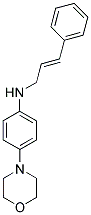 4-MORPHOLIN-4-YL-N-[-3-PHENYLPROP-2-ENYL]ANILINE Struktur