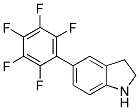 5-(2,3,4,5,6-PENTAFLUOROPHENYL)INDOLINE Struktur