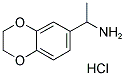 1-(2,3-DIHYDRO-BENZO[1,4]DIOXIN-6-YL)-ETHYLAMINE HYDROCHLORIDE Struktur