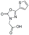 (2-OXO-5-THIEN-2-YL-1,3,4-OXADIAZOL-3(2H)-YL)ACETIC ACID Struktur