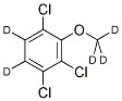 2,3,6-TRICHLOROANISOLE-D5 Struktur