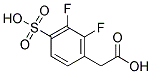 2,3-DIFLUORO-4-SULFO-BENZOACETIC ACID Struktur