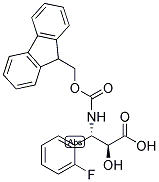 N-FMOC-(2S,3S)-3-AMINO-3-(2-FLUORO-PHENYL)-2-HYDROXY-PROPIONIC ACID Struktur