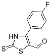 4-(4-FLUOROPHENYL)-2-THIOXO-2,3-DIHYDRO-1,3-THIAZOLE-5-CARBALDEHYDE Struktur