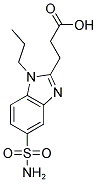 3-[5-(AMINOSULFONYL)-1-PROPYL-1H-BENZIMIDAZOL-2-YL]PROPANOIC ACID Struktur