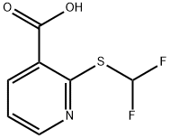 2-[(DIFLUOROMETHYL)THIO]NICOTINIC ACID Struktur