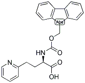 (R)-2-(9H-FLUOREN-9-YLMETHOXYCARBONYLAMINO)-4-PYRIDIN-2-YL-BUTYRIC ACID Struktur