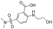 5-[(DIMETHYLAMINO)SULFONYL]-2-[(2-HYDROXYETHYL)AMINO]BENZOIC ACID Struktur