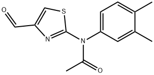 N-(3,4-DIMETHYLPHENYL)-N-(4-FORMYL-1,3-THIAZOL-2-YL)ACETAMIDE Struktur